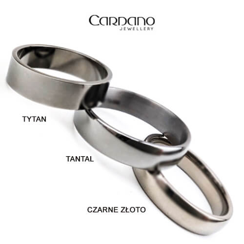 Nowoczesne obrączki ślubne - tytan, tantal i czrne złoto.