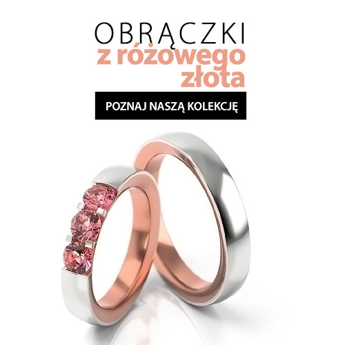 Delikatne pierścionki z różowego złota 