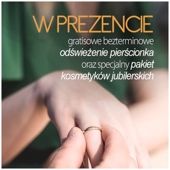 Pakiet kosmetyczny i odświeżenie pierścionka gratis