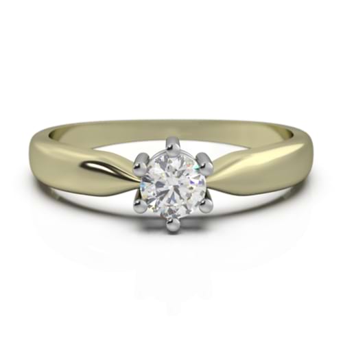 Pierścionek z brylantem 0,21ct