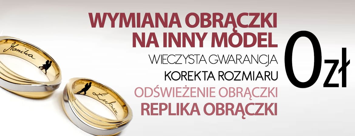 wieczysta gwarancja na obrączki ślubne