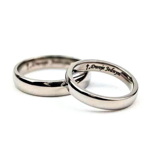 Tytanowe obrączki Julii i Jakuba