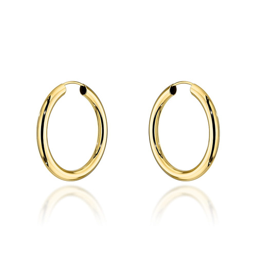 Kolczyki złote koła - 2,2cm super lekkie