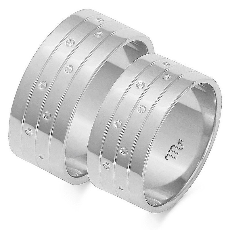 Obrączki ślubne szerokie 9mm złote próba 585