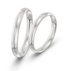 Obrączki ślubne klasyczne półokrągłe 3mm białe złoto 585 