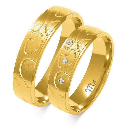 Obrączki ślubne nietypowe 5,5mm złoto 585