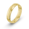 Damska obrączka ślubna klasyczna półokrągła 5mm żółte złoto 585