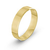 Męska obrączka ślubna klasyczna fazowana 5mm żółte złoto 585 SLIM