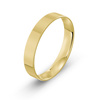 Męska obrączka ślubna klasyczna płaska 4mm żółte złoto 585
