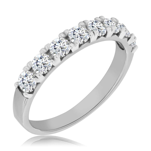 Pierścionek z diamentami białe złoto 585