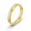 Męska obrączka ślubna klasyczna półokrągła 4mm żółte złoto 585