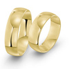 Obrączki ślubne klasyczne półokrągłe 6mm żółte złoto 585