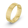 Damska obrączka ślubna klasyczna fazowana 6mm żółte złoto 585