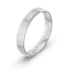Damska obrączka ślubna klasyczna fazowana 4mm białe złoto 585