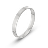 Męska obrączka ślubna klasyczna fazowana 3mm białe złoto 585 SLIM