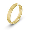 Damska obrączka ślubna klasyczna fazowana 4mm żółte złoto 585