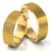 Nietypowe obrączki ślubne 6,2mm matowe żółte złoto próba 585 