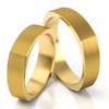 Nietypowe obrączki ślubne matowe 5mm żółte złoto próba 585 