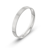 Damska obrączka ślubna klasyczna płaska 3mm białe złoto 585 SLIM