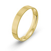 Damska obrączka ślubna klasyczna płaska 4mm żółte złoto 585