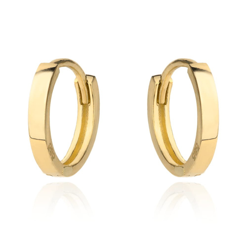 Kolczyki złote małe kółka na kreolu