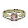 Złoty pierścionek z morganitem 