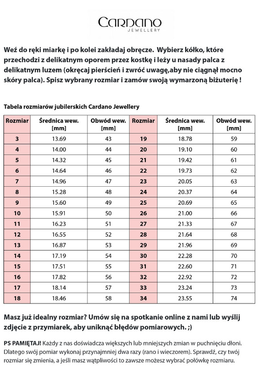 Miernik rozmiarów jubilerskich CARDANO