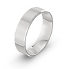 Męska obrączka ślubna klasyczna fazowana 6mm białe złoto 585