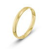Damska obrączka ślubna klasyczna półokrągła 3mm żółte złoto 585 SLIM