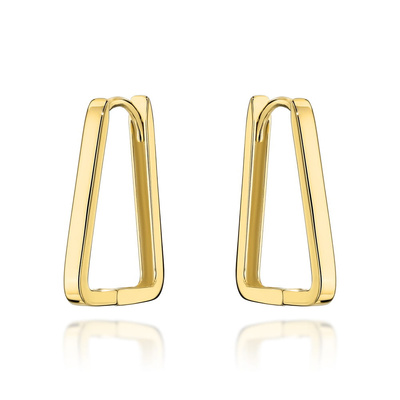 Kolczyki złote trapez