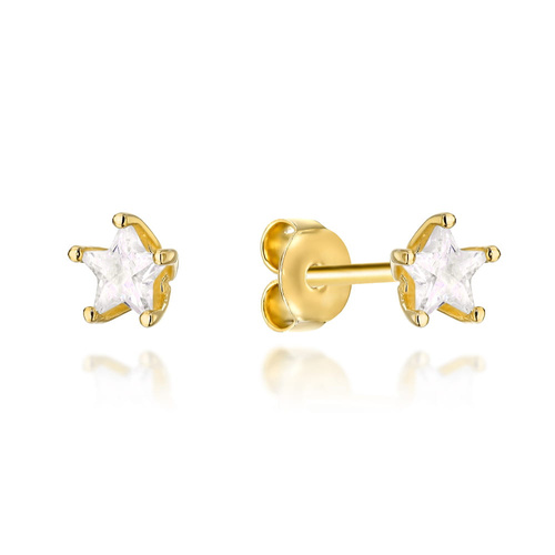 Kolczyki złote gwiazdki