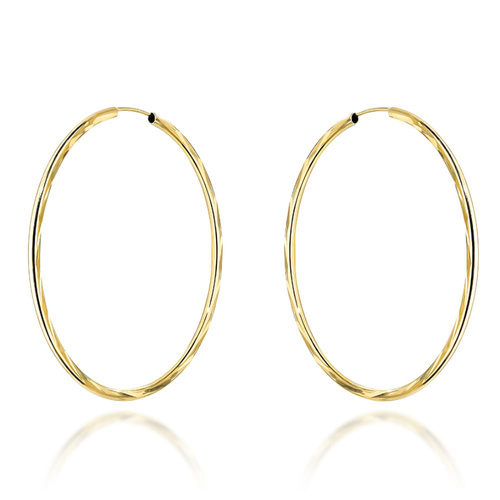 Kolczyki koła diamentowane super lekkie 5cm