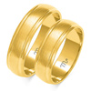 Obrączki ślubne półokrągłe matowe 6mm złoto próba 585