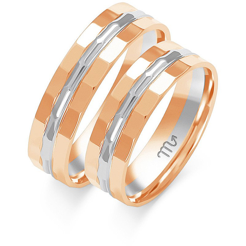 Nowoczesne obrączki ślubne 5mm złoto 585