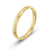 Damska obrączka ślubna klasyczna półokrągła 3mm żółte złoto 585