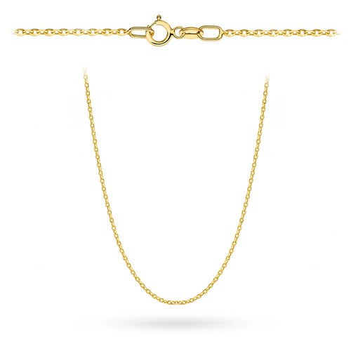 Łańcuszek złoty - splot rolo diamentowany 45 cm (Gramatura: 0.93)
