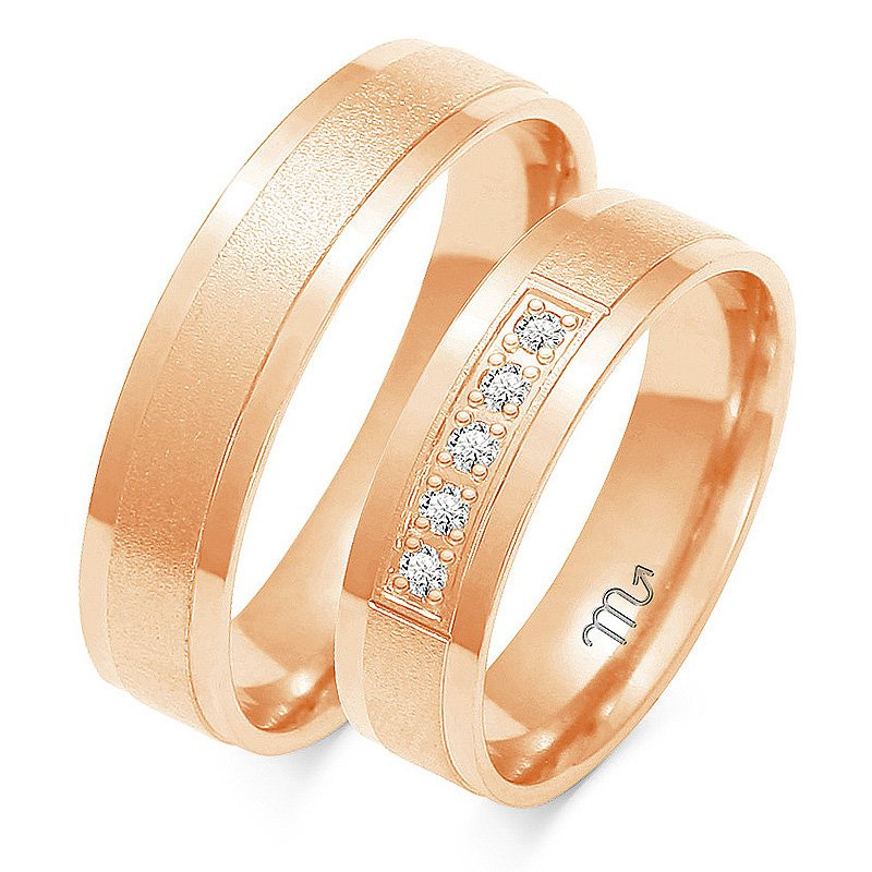 Obrączki ślubne 5,5mm dwukolorowe z żółtego i białego złota próba 585