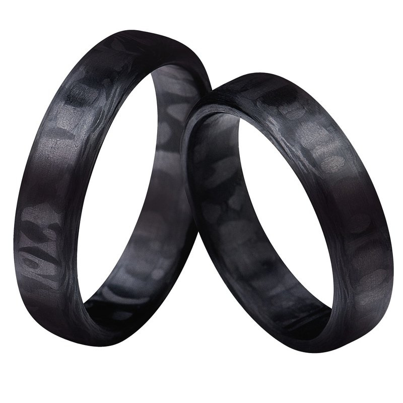 Fazowane obrączki carbonowe 5mm