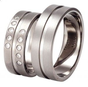 Obrączki tytanowe 7mm T31-7/2x5x0,01ct + T31-7
